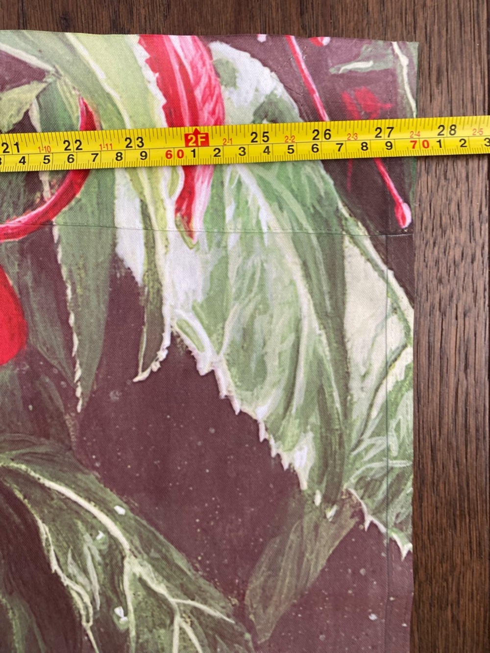 Hummingbird & Fuchsia Floral Print Xtra Large Fabric Flag Botanical 27.5x39” New - Picture 7 of 8